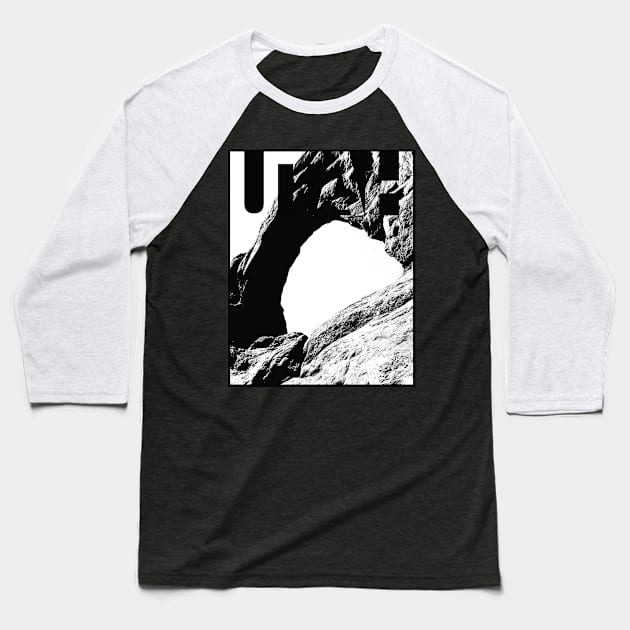 Utah Arch Baseball T-Shirt by hobrath